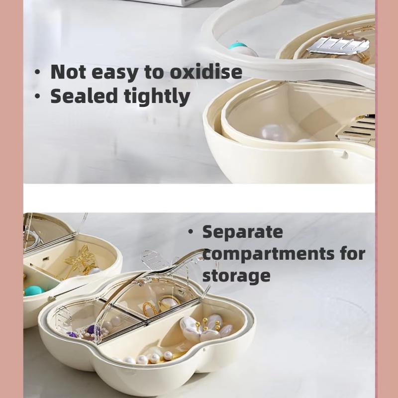 New Mini Pill Boxes Portable Three-Layer Sealed Jewelry Storage Box Cute Moisture-Proof Small Storage Container Travel