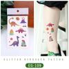 Ruikalong Glitter Animal Tattoo Stickers for Kids - Cartoon Dinosaurs, Water Transfer