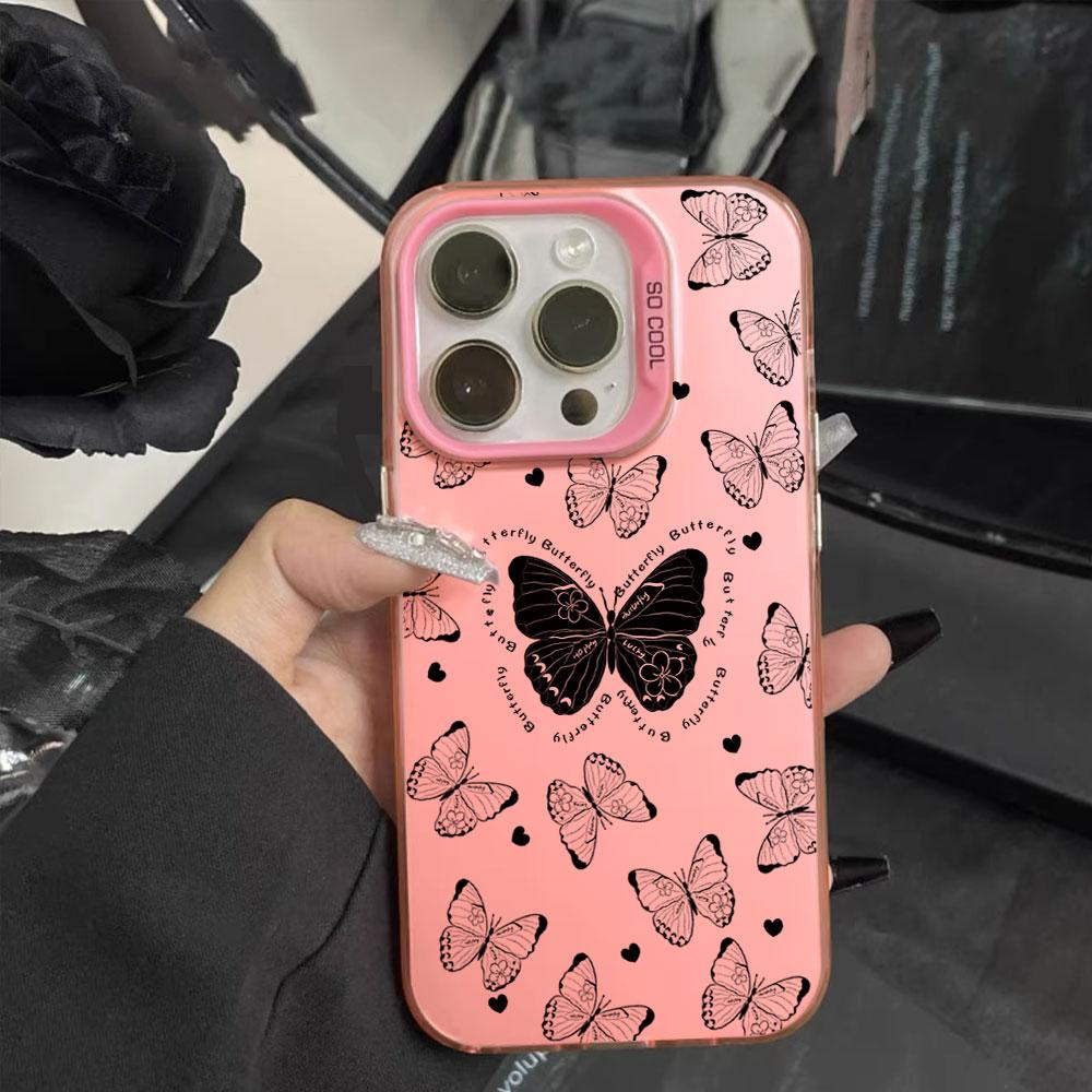 Fashion Butterfly Case For Tecno Pova 7 4G 5G Pova 7 Pro 5G Shockproof Bumper For Tecno Pova 7 Neo 4G Silvery IMD Phone Cases