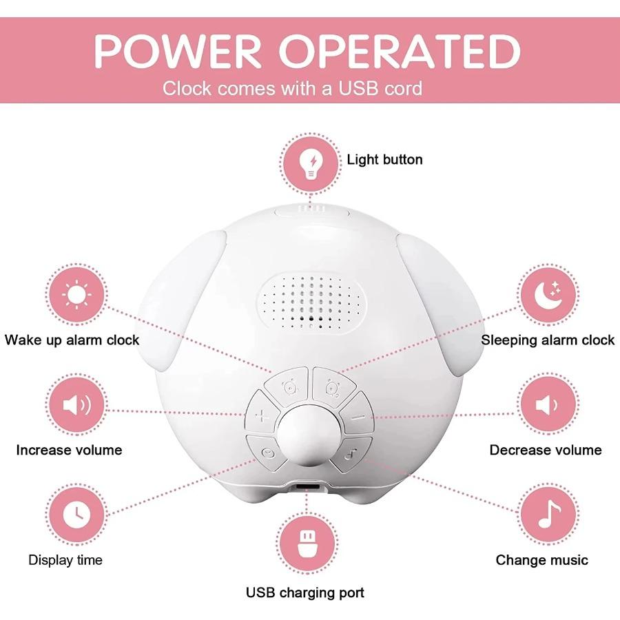 Child Alarm Clock Digital Emotion Table Clock WIth Light Cute Cartoon Alarm Clock For Kids