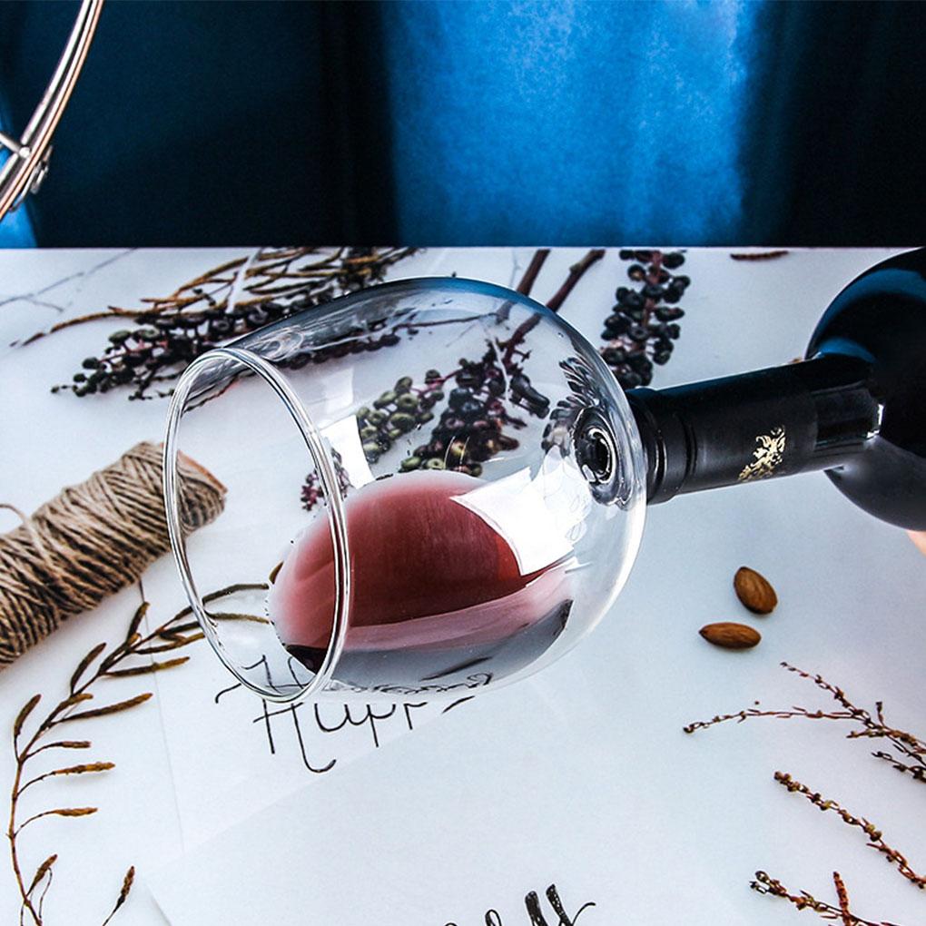 Wine Bottle Glass Topper Drink Directly From the Bottle,Crystal Transparent Shot Glass Cup Wine Decanter with Cork
