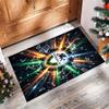 Venezia FC Football Print Crystal Velvet Rug, Comfortable Water Absorbent Non Slip Indoor Floor Carpet