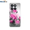 Phone Case For Xiaomi 14 Pro Case Soft Clear Painted Silicone Bumper Capa For Xiaomi 14 13T Mi 13T Pro Protect Transparent Cover