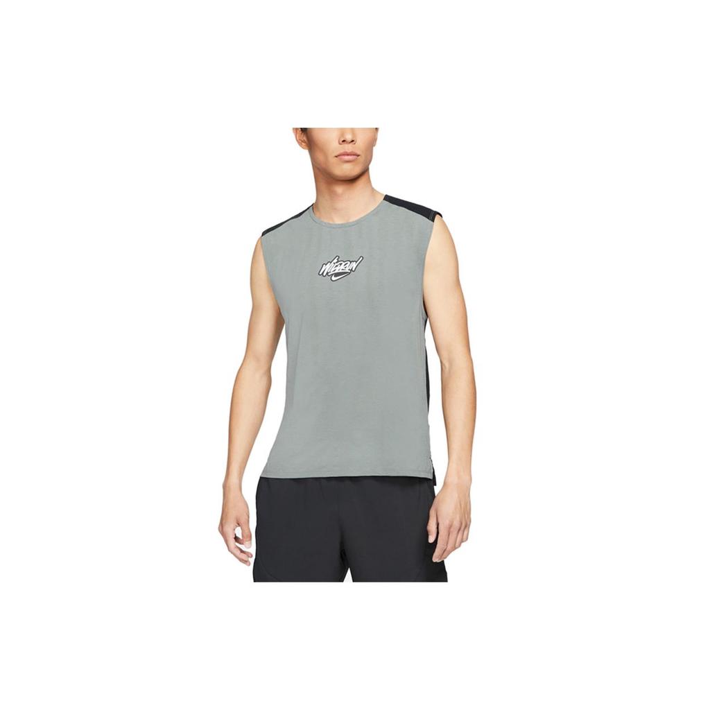 Nike Rise 365 Wild Run Sleeveless Mesh Tank Top Men Tops Gray DA1172-084