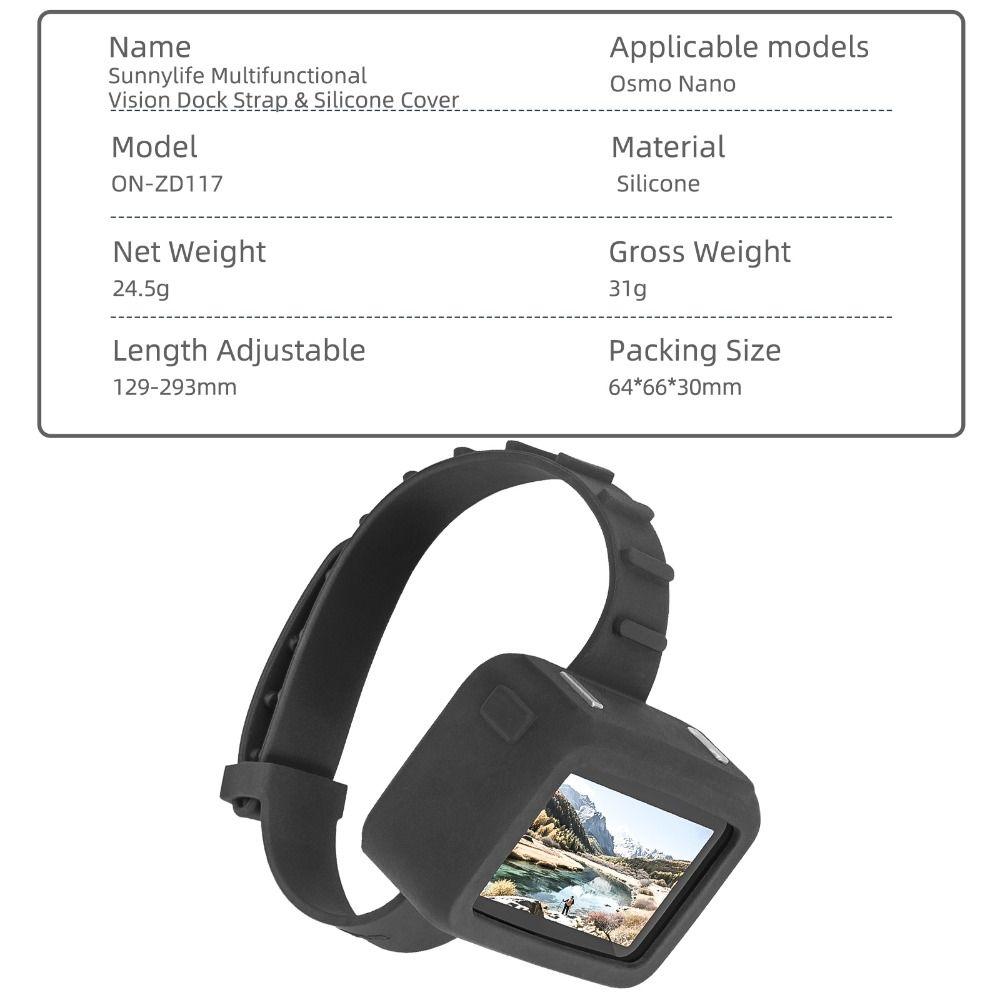 Protective Camera Expansion Wristband Camera Hand Strap for DJI Osmo Nano Action Camera Accessories
