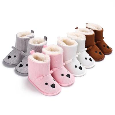 Woolen Baby Bear Soft Sole Booties