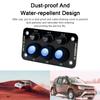 24V 12V Switch Panel LED Light Toggle Car Fuse Protection Automotive Accessories for Boat Marine Truck Trailer Camper Caravan RV