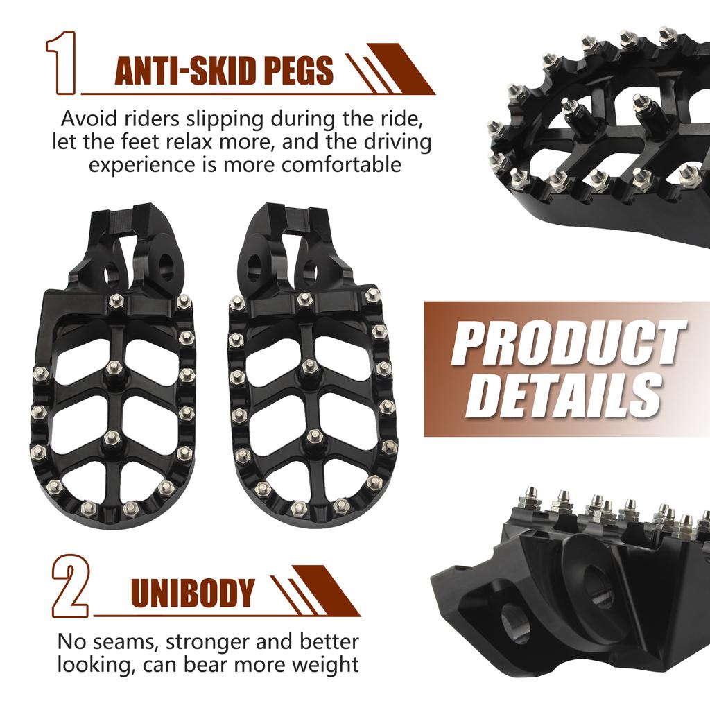 For KTM EXC SX Motorcycle Footpegs Rests Foot Pegs Pedals SXF EXCF XCF XCW XCFW 65 85 125 150 250 300 350 400 450 530 Enduro