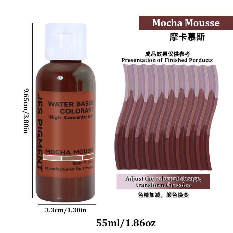 55ml Hochkonzentrierter Wasserbasierter Farbstoff Gips Harz Färbefarben OEM Farbpaste Harzpigment Formen