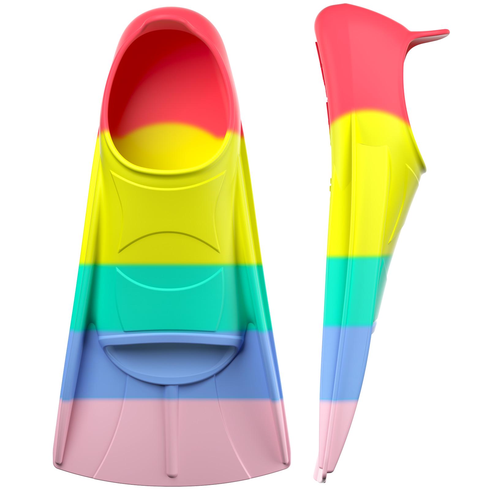 

Унісекс Силіконові Ласти для Плавання для Фрістайлу та Брасу - Легкі Короткі Ласти для Дайвінгу для Дорослих та Дітей XL (42-44)