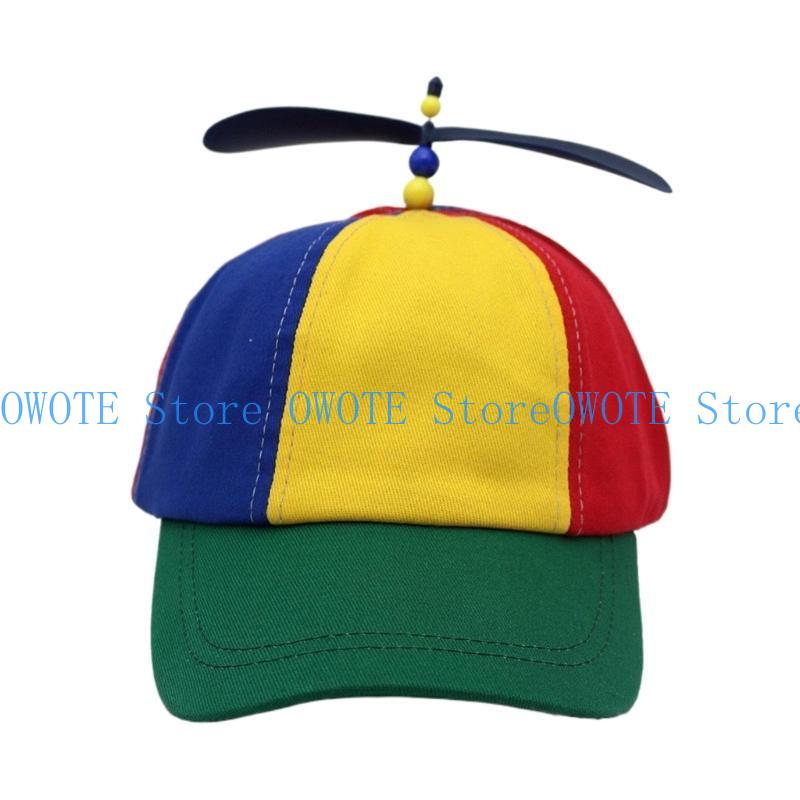 A52E Colorful Propeller Hat Adjustable Kids Hat Carnivals Costume Children Hat