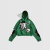 Unisex Streetwear Hoodie Mit Skelett-Print Lockerer Sitz Langarm Pullover Herren Damen