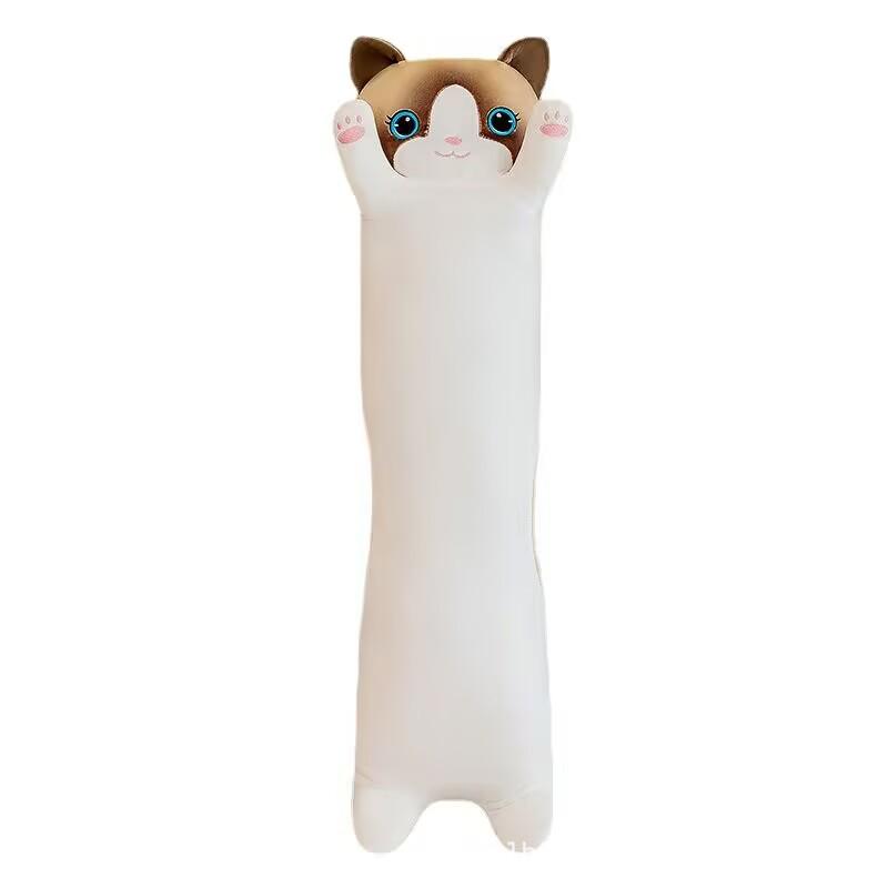 Cartoon Cat Island Plush Pillow - Long Pillow for Girls, Leg-Clamping Sleep Toy, Perfect Birthday Gift
