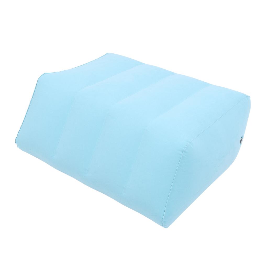Inflatable Leg Elevation Pillow PVC Flocking Portable Inflatable Leg Wedge Pillow for Sleeping