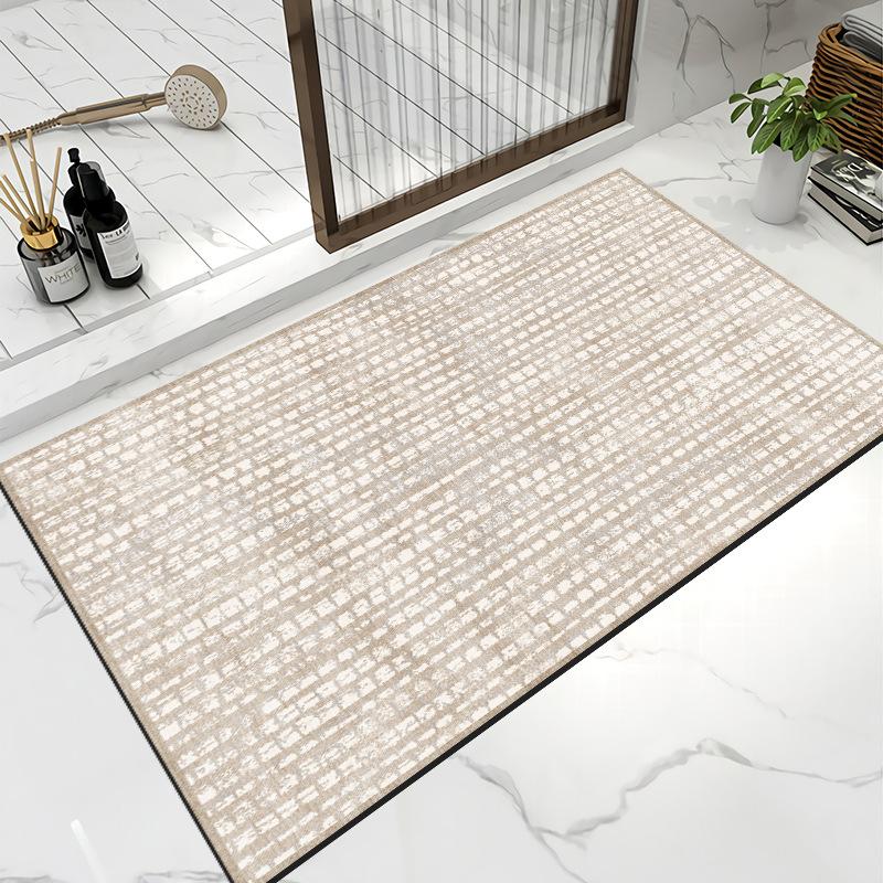 Diatom mud floor mat wabi wind bathroom non-slip mat toilet door absorbent mat