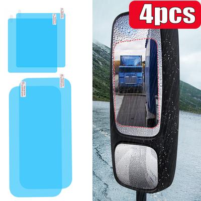 Quadratische Auto-LKW-Rückspiegel-Regenschutzfolie, wasserdicht, beschlagfrei, Spiegelaufkleber, Fensterglas-Aufkleber, klare Schutzfolien