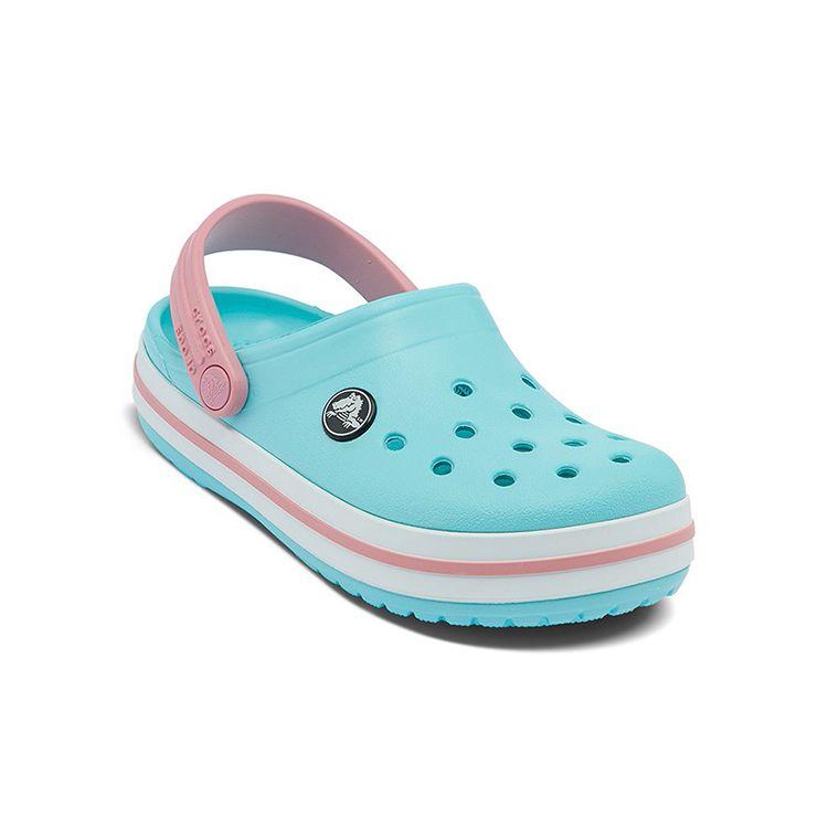 Crocs Bayaband Crocband Casual Clogs Non-Slip Durable Sandals Kids Sandals Blue White 207006-4S3