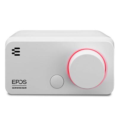 EPOS I Sennheiser GSX 300 Snow Edition Gaming DAC External Sound Card with Surround Sound and Audio EQ Presets for Gaming Amplifier for PC and Mac /