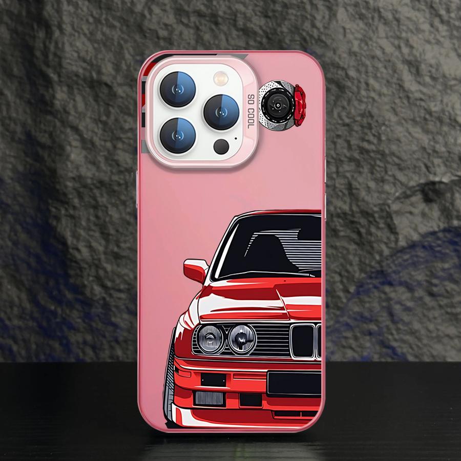 Phone Case for iPhone 11 12 13 Pro Max 17 Air 14 15 16 Plus 16e Soft Shell JDM Sprot Car