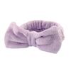 1/2/3pcs Bow Headband Wristband Set Towel Elastic Soft Washing Face Shower Make Up Yoga Sports Skincare Headband For Women Girls