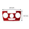 For Jetta Sedan Red Carbon Fiber Manual Climate Control Cover Trim