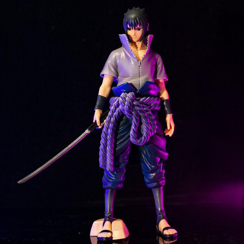 28cm Naruto Anime Sasuke Figur Actionfiguren Uchiha Cartoon Spielzeug PVC Modell Geschenk Kinder Spielzeug Puppe Naruto Figur
