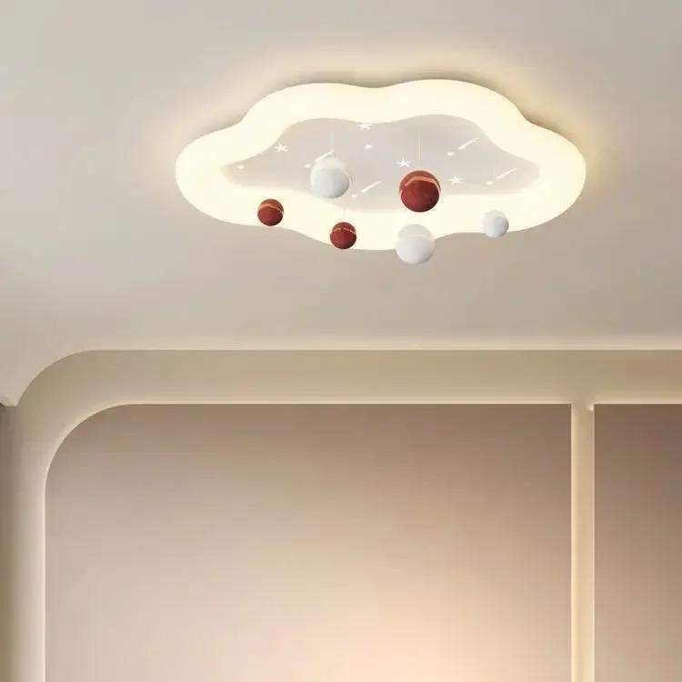 Children's Room Ceiling Lights Cream Style Cloud  Light Romantic Warm Baby Room Princess Room Boy Girl Bedroom Ceiling Lamps