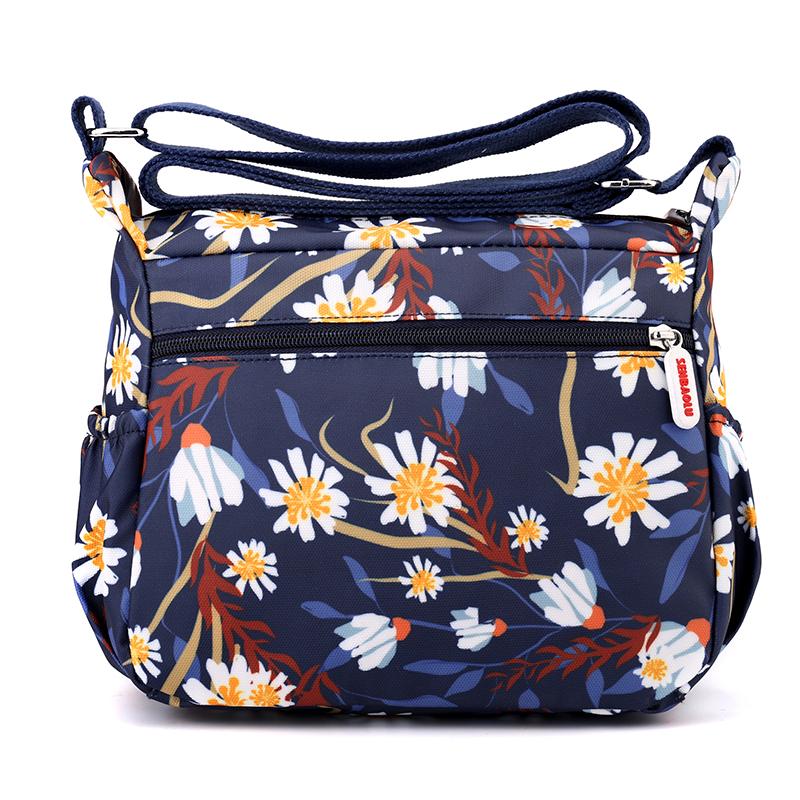 Women's Nylon Bag Printed Bag Small Bag Shoulder Crossbody Bag Middle-Aged Mother's Bag
