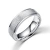 Europe and the United States popular fashion titanium steel matte ring women's popular simple plain ring couple ring cross-border