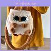 Plush Cat Siamese Backpack Cute Doll Crossbody Bag For Teen Travel School And