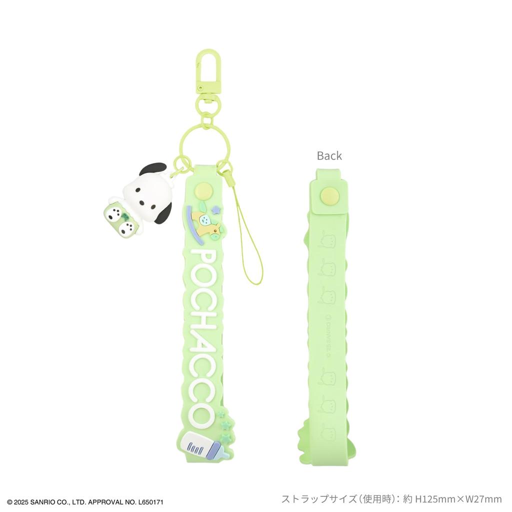 Gourmandies Sanrio Characters 3D Mascot Hand Strap with Pochacco SANG-430PC