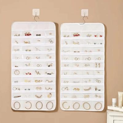 Organisateur de bijoux non tissé pour femmes Grand porte-présentoir à bijoux Mural