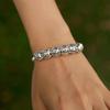 BAMOER 925 Silver Retro Letter Charms Hollowed Alphabet A-Z Round Beads for Women Bracelet DIY Jewelry Making