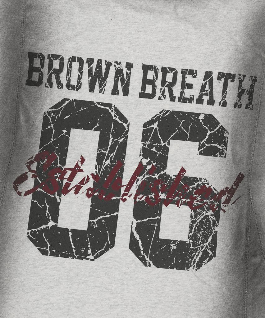 BROWNBREATH Seam Sprayed Tee - Oatmeal
