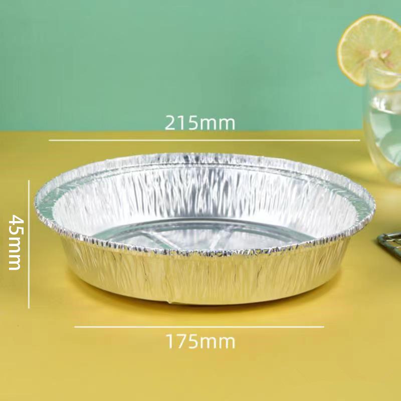 Heavy-Duty Round Aluminum Foil Baking Tray for Air Fryers