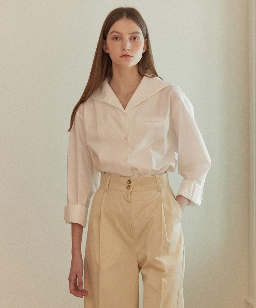 NONLOCAL Marine Collar Shirt - 2Color
