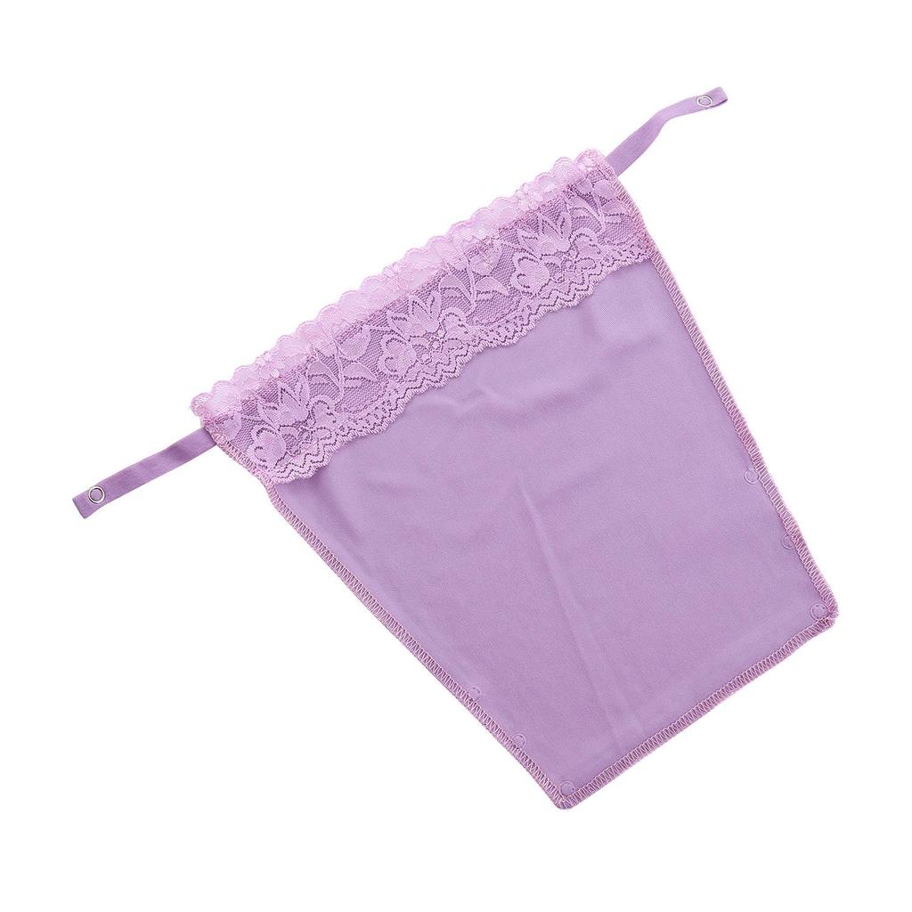 Lace Strapless Modesty Tube Top with Nipple Covers