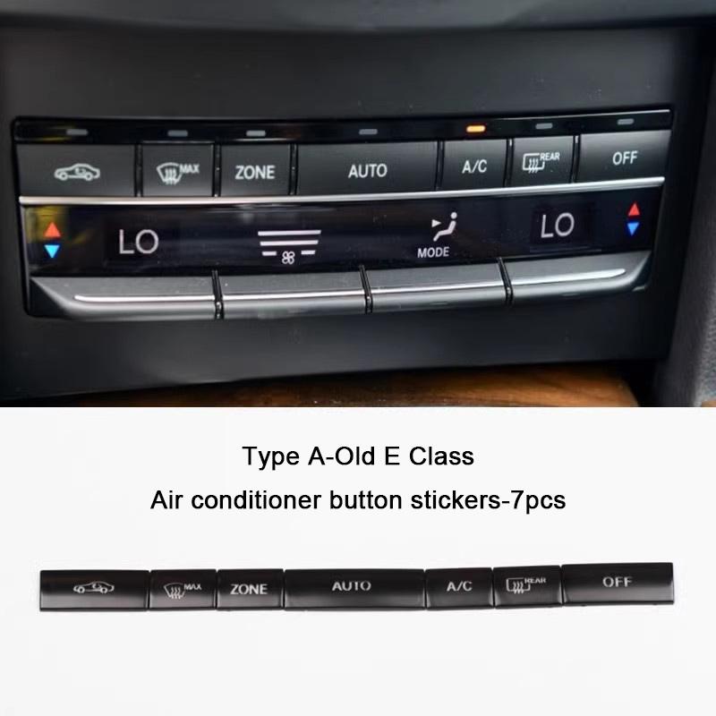 Skirta Mercedes Benz Mygtuko Užklijuojama Plokštelė CLA GLA GLE GLK A B C E Klasė ML GL W176 W246 W242 W204 W205 W212 C117 X166 X204 X156