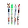 Christmas 6-Color Ballpoint Pen: Cute Holiday Gift for Students, Colorful Journaling & Office Stationery