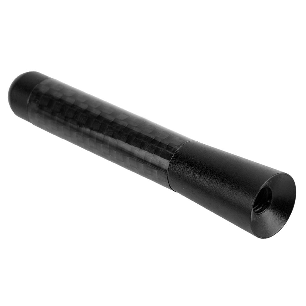 3 Carbon Fiber Screw Radio Short Antenna Aerial for Universal Car Modification (Black)