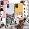 Cute Cat Phone Case for Samsung Galaxy A53 A54 A52 A12 A51 A32 A21s A22 A31 A72 A02s A13 5G A11 A41 Silicone Cover