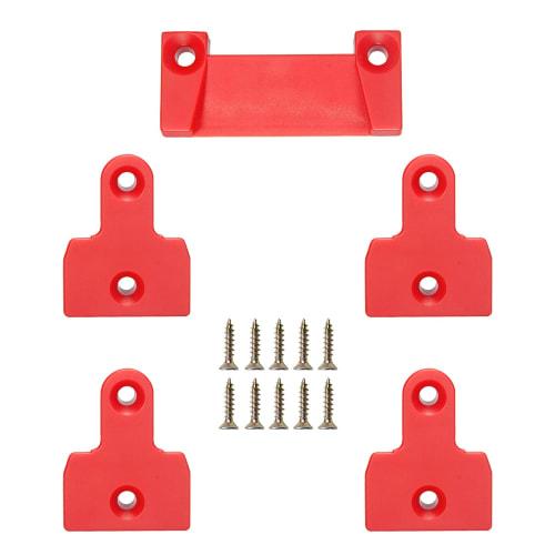 

Crtbelfy Packout Ножки для крепления к полу для ящика для инструментов Milwaukee Packout, настенные подвесные планки (1+4 Штуки) красный