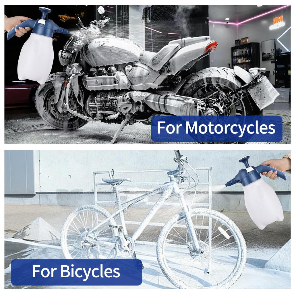 Foam Pump Blaster 68 Oz– Multi-Purpose Hand Pump Foam Sprayer with Dual Adjustable Nozzles + Perfect for Car Washing & Garden Watering