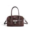 Premium Handbag New Matte Suede Boston Bag Simple and Versatile Fashionable Women's Large-capacity Messenger Bag
