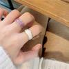 Korean Style Colorful Handmade Enamel Glaze Irregular Ring for Women