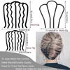 7 Pcs Metal Hair Side Combs Hair Fork Clip Teeth Hair Pin Stick for Updo Bun, U