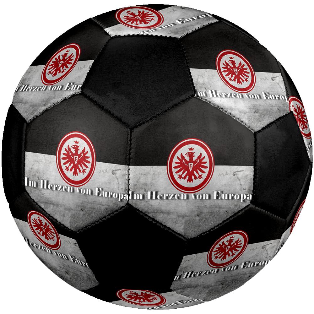 TAGLIA 5 Pallone da Calcio Eintracht Frankfurt Colorato Per Tutte le Età Cucito a Macchina PVC Pronto per la Competizione Resistente Alta Rimbalzabilità