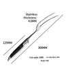 Stainless Steel BBQ Meat Fork with Wood Handle