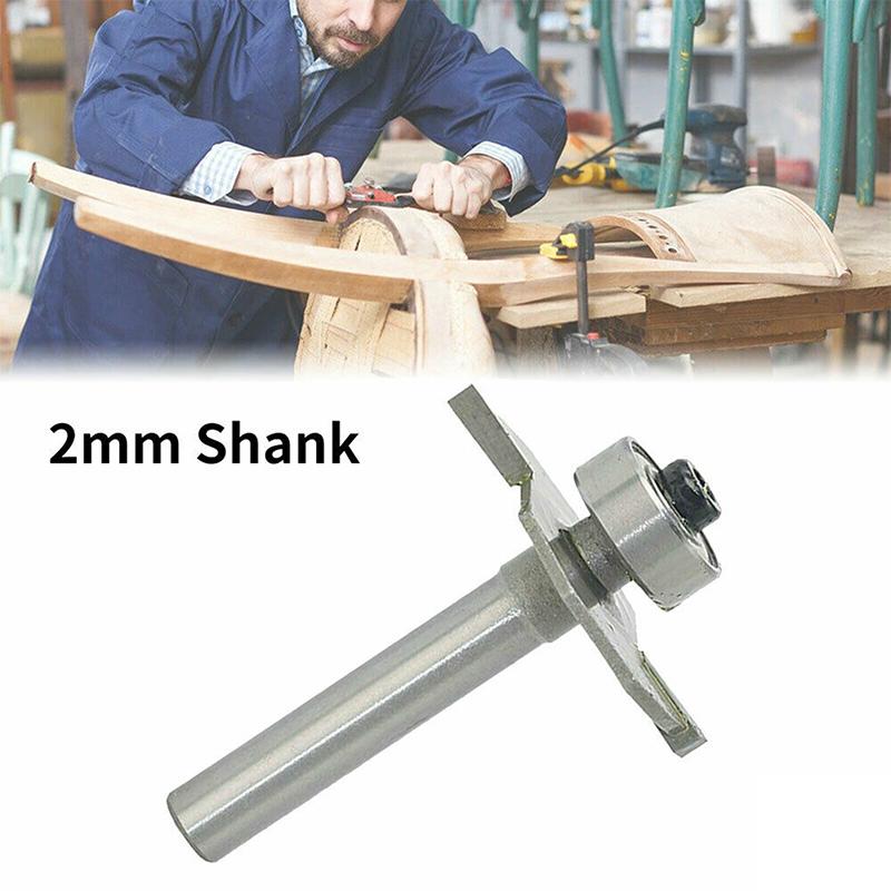2mm Slot Cutter Bit T Trim Router Hand Held Electric Stand Motor-driven Drill for Knock On Furniture Machinery Accessories