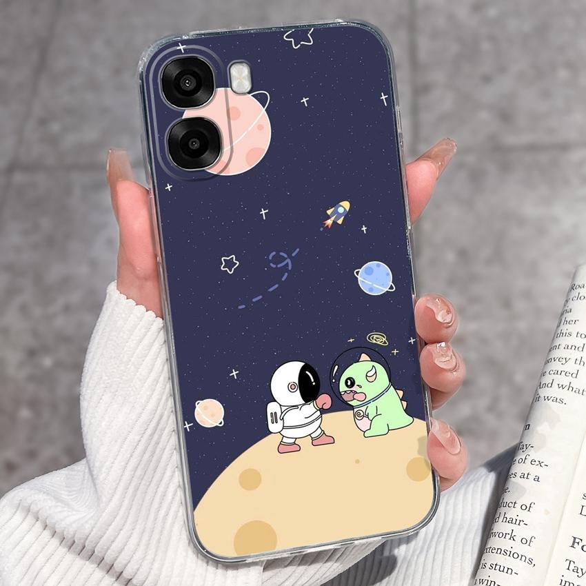 Kompatibilní Pro Oppo A6x A5x A6 Pro A39 K12x Kryt na telefon Roztomilý vzor Malý princ Měkké průhledné silikonové pouzdro s chráničem objektivu Pro Oppo Nárazníkové pouzdro